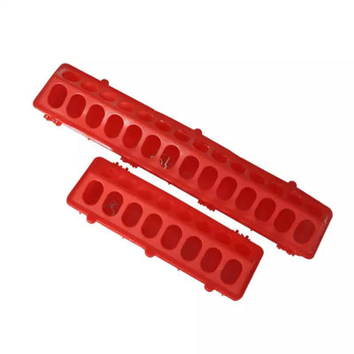 Flip Top Chicken Feeder di plastica rosso 28 fori per Chick Bird Parrot